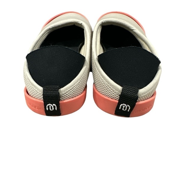 MAHABIS Classic Summer Slippers Womens 38 or 7.5 Gray Peach Slip on - Picture 2 of 7